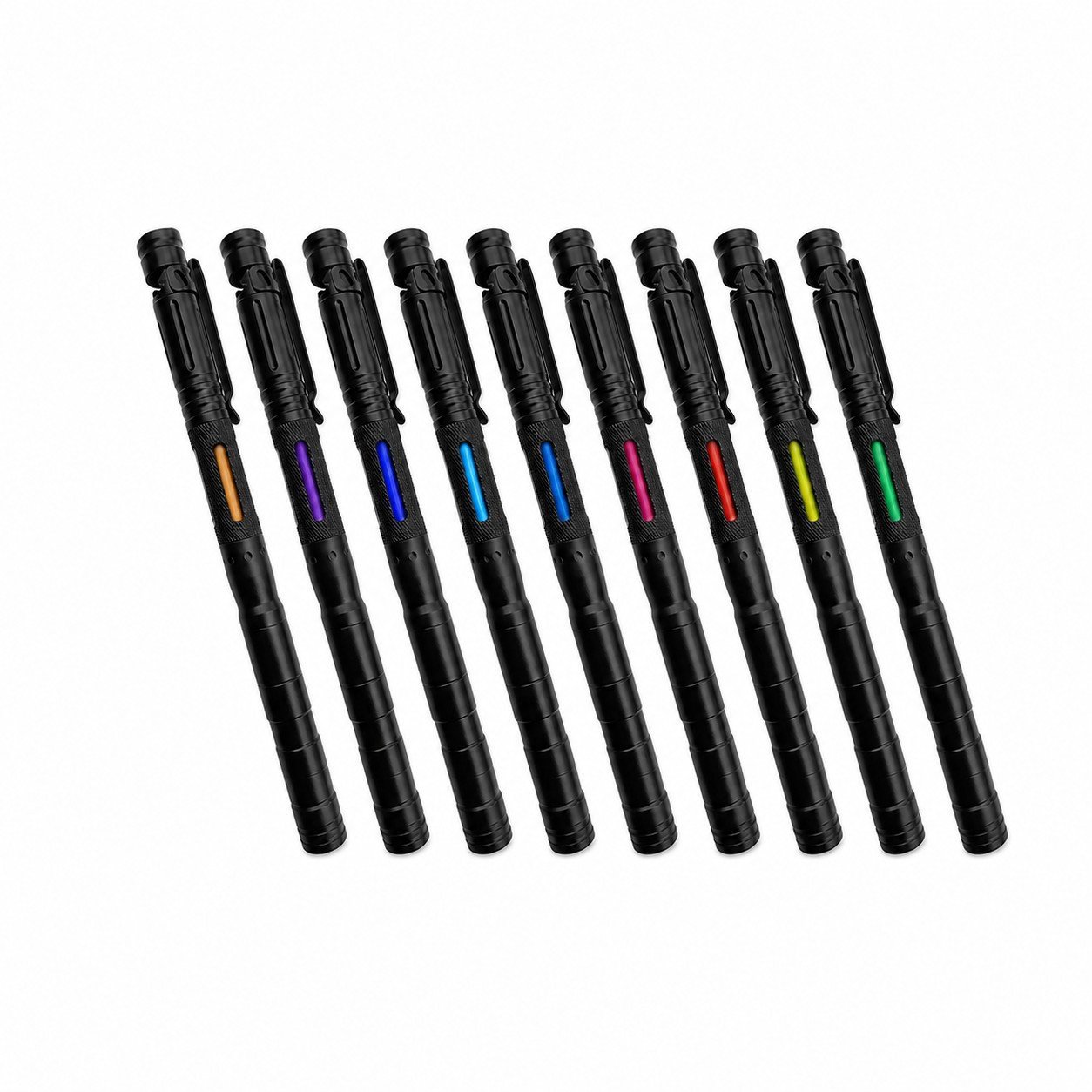 5-in-1 Multifunction Self-Defense Pen AluminumAlloy Tactical Pen Survival Whistle Emergency Lighting Attack Rescue Escape Tool