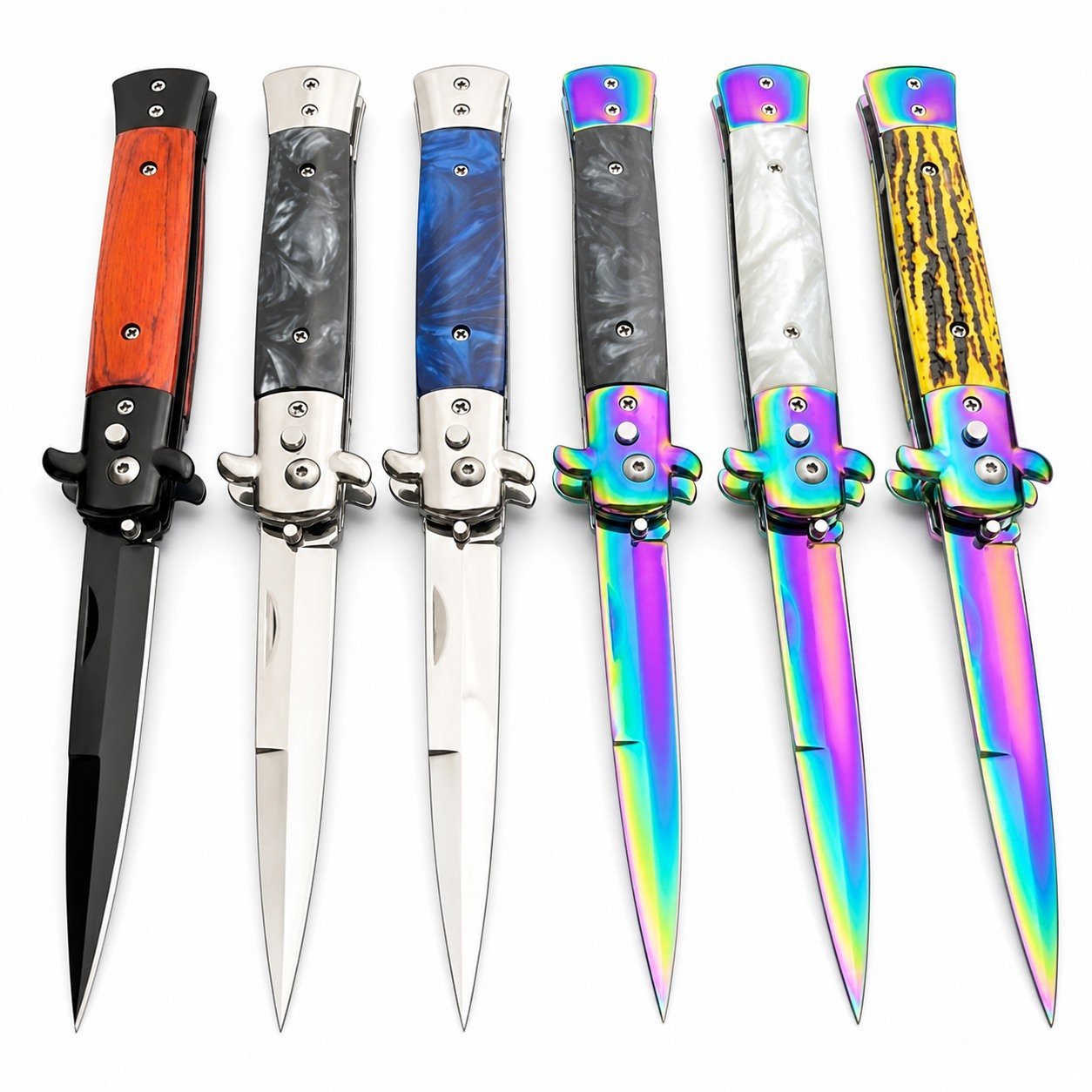Classic Italian Stiletto Switchblade Knife – Automatic