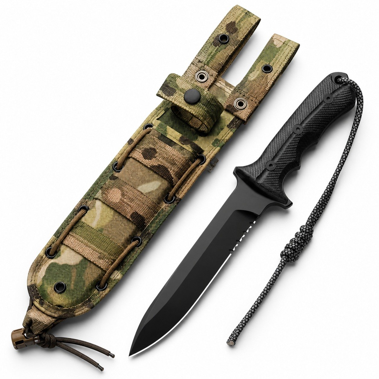 Green Beret Osittain Hampainen Kiinte&auml;ter&auml;inen Veitsi
