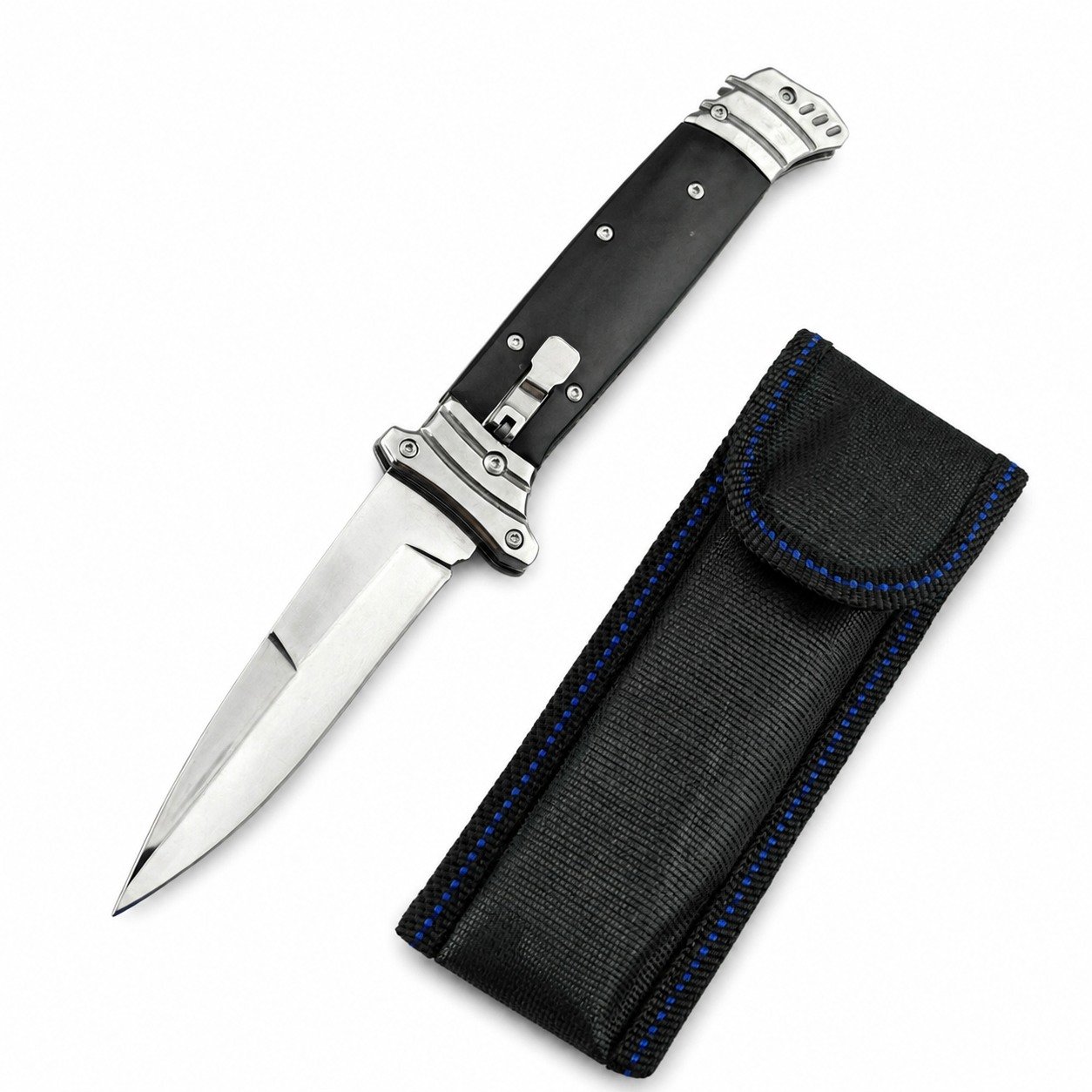 The New Version Of The Bouncy Fish Features Black Handle Side Jumps Switchblade