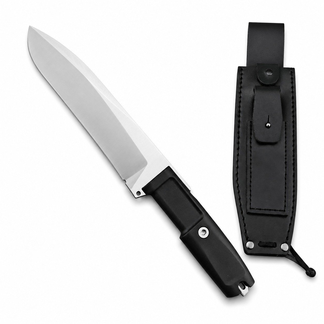 An Extremely Aggressive Doberman Fixed Blade Knife